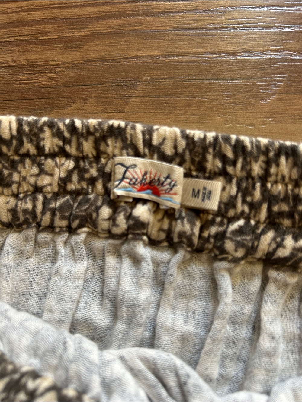 Faherty Cream & Brown Floral Tiered Maxi Skirt - Picture 4 of 5